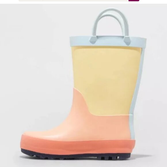 Toddler Girls' Ali Colorblock Rain Boots - Cat & Jack™ 12 - Picture 4 of 4